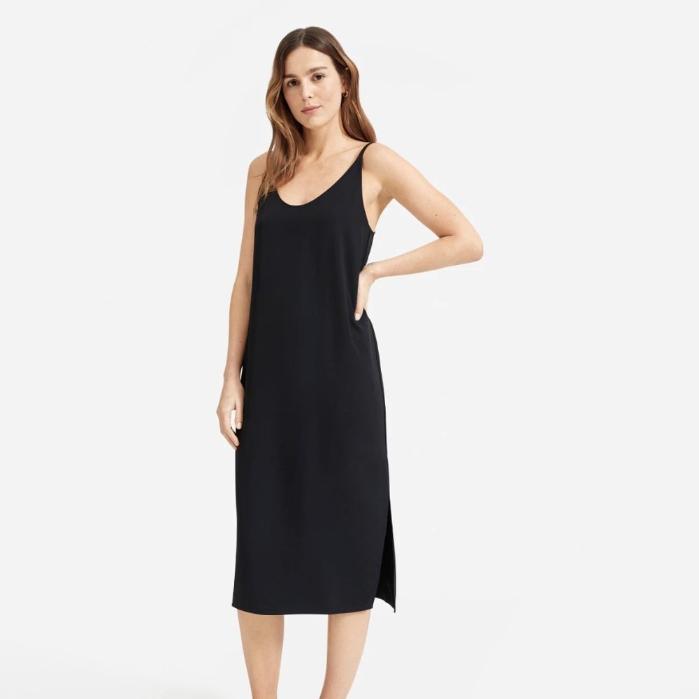 Everlane Japanese GoWeave Long Slip Dress